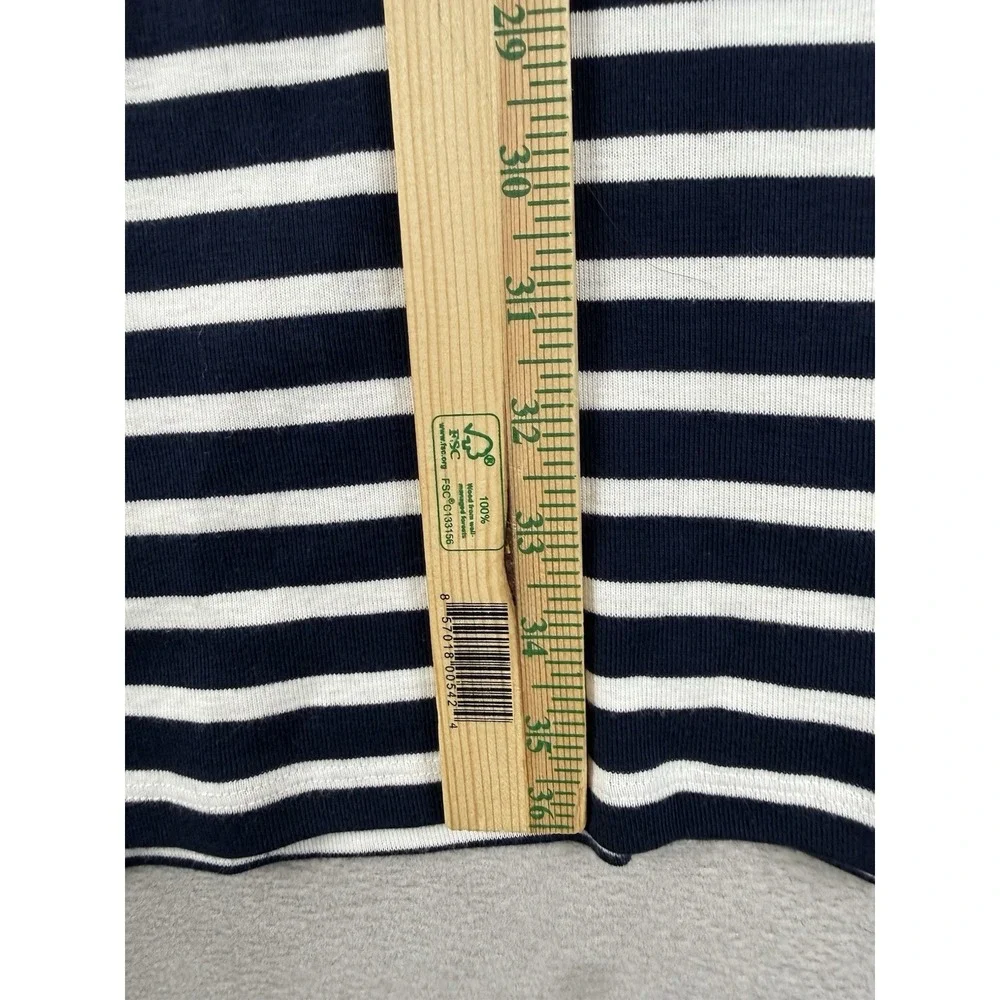 Lauren Ralph Lauren Women's Sz XL‎ Blue & White Striped Lace Up Accents Dress - Picture 5 of 7